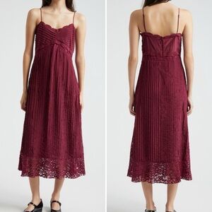Farm Rio Lace Empire Waist Dress